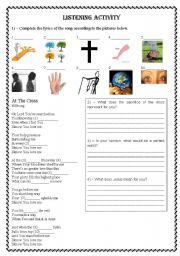 Song Worksheet - At the Cross by Hillsong