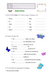 English Worksheet: Present Perfect 