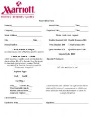 Hotel Reservation Form