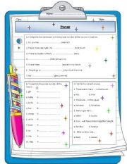 English Worksheet: Plurals