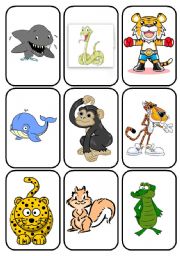 English Worksheet: ANIMAL FLASHCARD 2