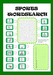 SPORTS WORDSEARCH