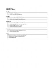 English Worksheet: An Introduction to Poetry