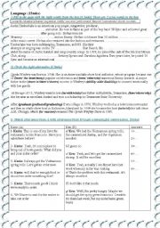 English Worksheet: 9th  form mid-term test 3 (language component)