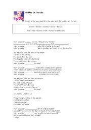English worksheet: Pink - Glitter In The Air