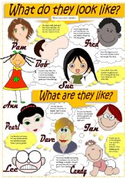 English Worksheet: DESCRIBING PEOPLE (Appearance & Personality)