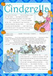 CINDERELLA- READING ACTIVITY (+KEY) (editable)