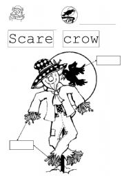 English worksheet: scarecrow name