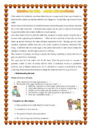 English Worksheet: Candies for Kids 