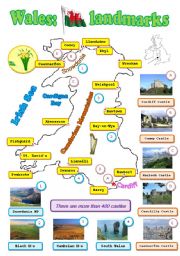 English Worksheet: Wales: landmarks