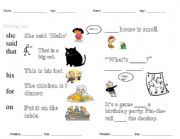 English Worksheet: Dolche word practice