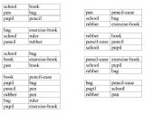 English Worksheet: Bingo