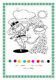 English Worksheet: Saint Patrick s day colours and symbols 