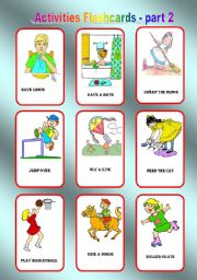 Activities Flashcards part 2, 