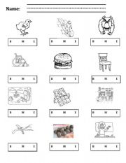 English worksheet: Ch Worksheet