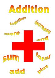 English Worksheet: Additio Poster