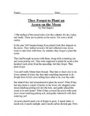 English Worksheet: Main Idea Hand