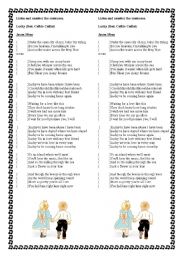 English worksheet: Lukcy - Jason Mraz Song