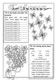 English Worksheet: Colour