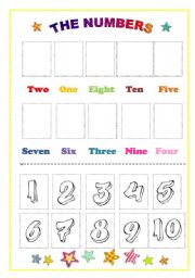 English Worksheet: Numbers 1-10