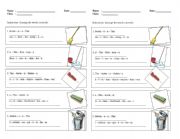 English Worksheet: Classroom Cleanliness