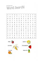 English Worksheet: Wordsearch