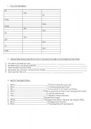 English worksheet: SIMPLE PAST