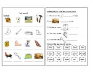 English Worksheet: oo sound