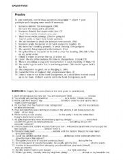 English Worksheet: causative