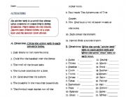 English Worksheet: IDENTIFYING NOUN AND VERB