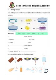 English worksheet: materials ws 2