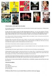 English Worksheet: TV SERIES ACTIVITIES