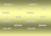 English Worksheet: Colour the words