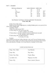 English Worksheet: Verb to be Class