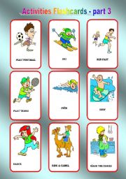 Activities Flashcards part 3