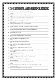 CONDITIONAL AND WISH CLAUSES - KEY INCLUDED