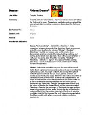 English Worksheet: Moon Dance