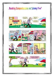 English Worksheet: Reading Comprehension on comic strip