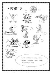 English Worksheet: Sports