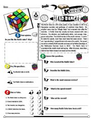 English Worksheet: RC Series Level 01_42 Head Banger (Fully Editable + Key)