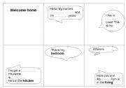 English worksheet: my house 