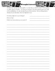 English worksheet: Wrongful Arrest