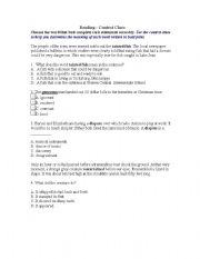 English Worksheet: Context Clues -Test