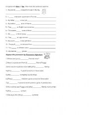 English Worksheet: Have or has