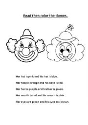 His or Her - coloring page