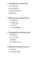 English worksheet: Test 