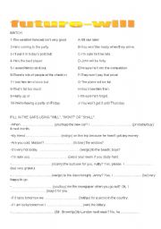 English Worksheet: simple future