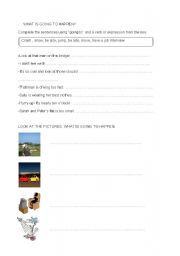 English Worksheet: going to future