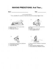 English worksheet: Making Predictions