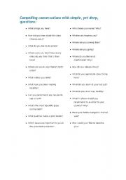English Worksheet: Compelling Conversations